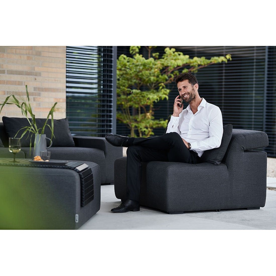 Kettler Royal Loungesessel Aluminium/Sunbrella