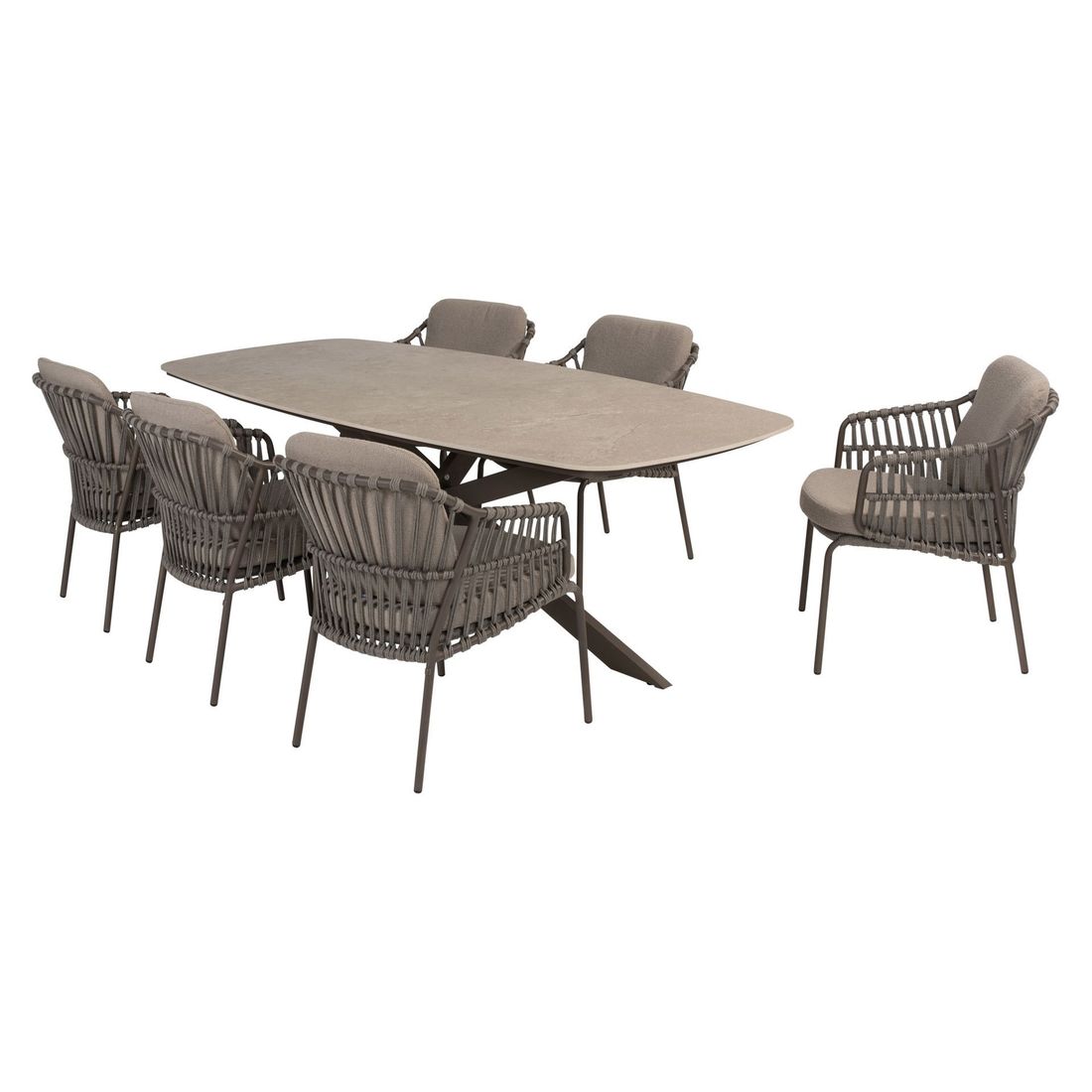 4Seasons Capalbio Gartenmöbel-Set L (6 Plätze) Tisch 240x105cm