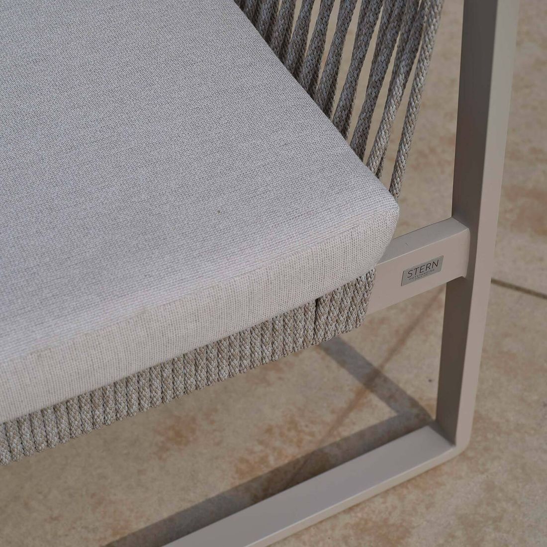 Stern Tammo Diningsofa Aluminium/Rope/Outdoorstoff