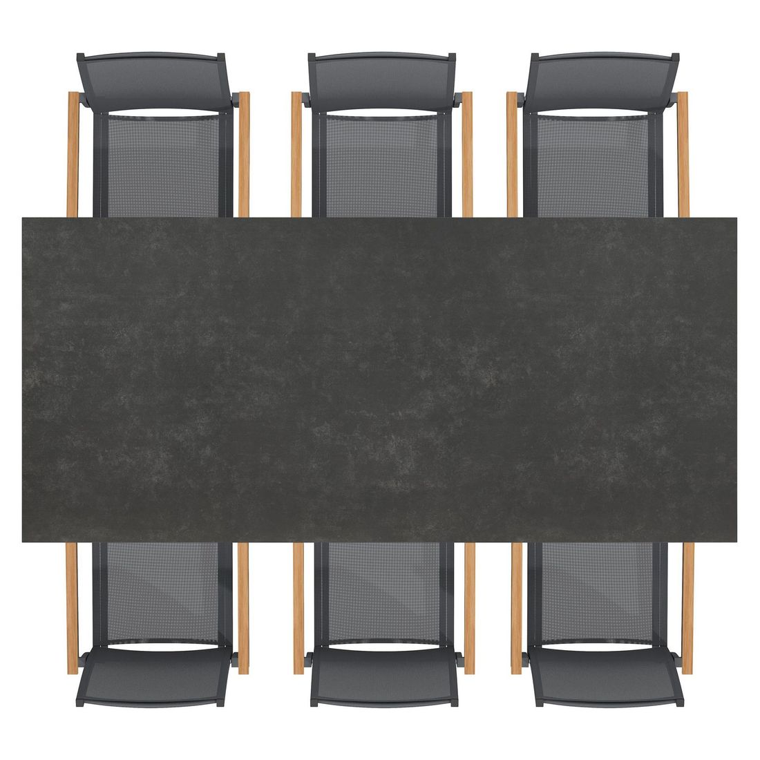 OUTLIV. Kobe Gartenmöbel-Set L (6 Plätze) Tisch 220x100cm
