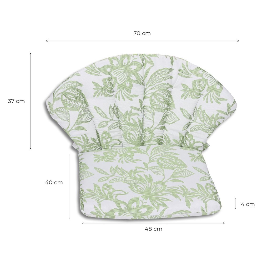 GO-DE Elegance Gartenstuhlauflage Niedriglehner 48x77cm Mischgewebe