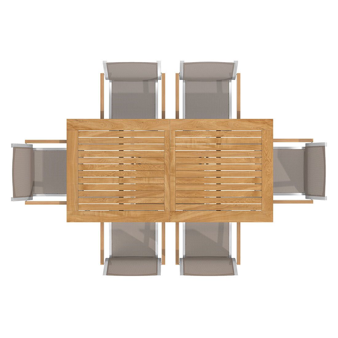 Stern Cardiff Gartenmöbel-Set L (6 Plätze) mit OUTLIV. Tisch 180/240x90cm