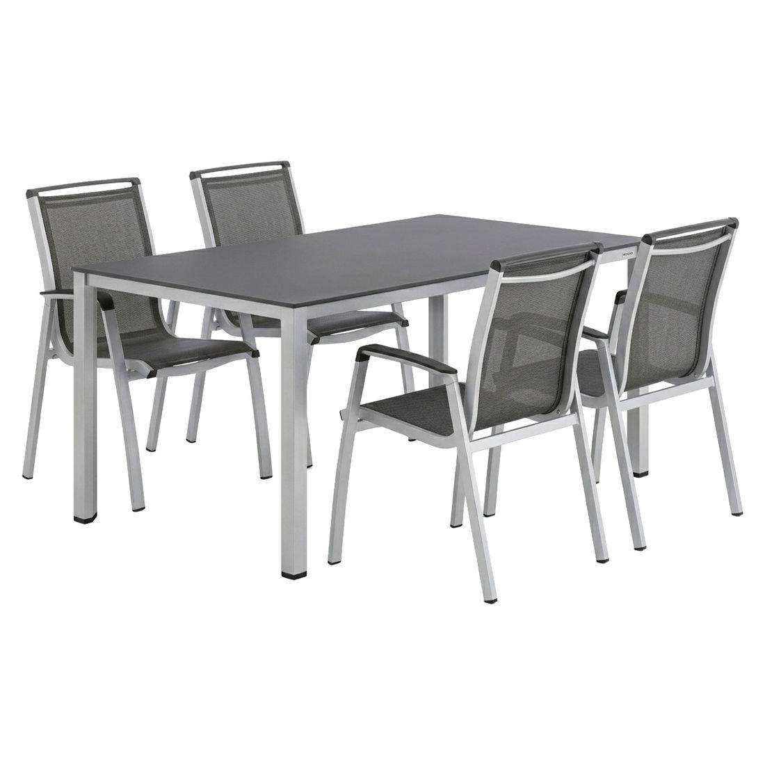Kettler Forma II Gartenmöbel-Set M (4 Plätze) Tisch 160x95cm