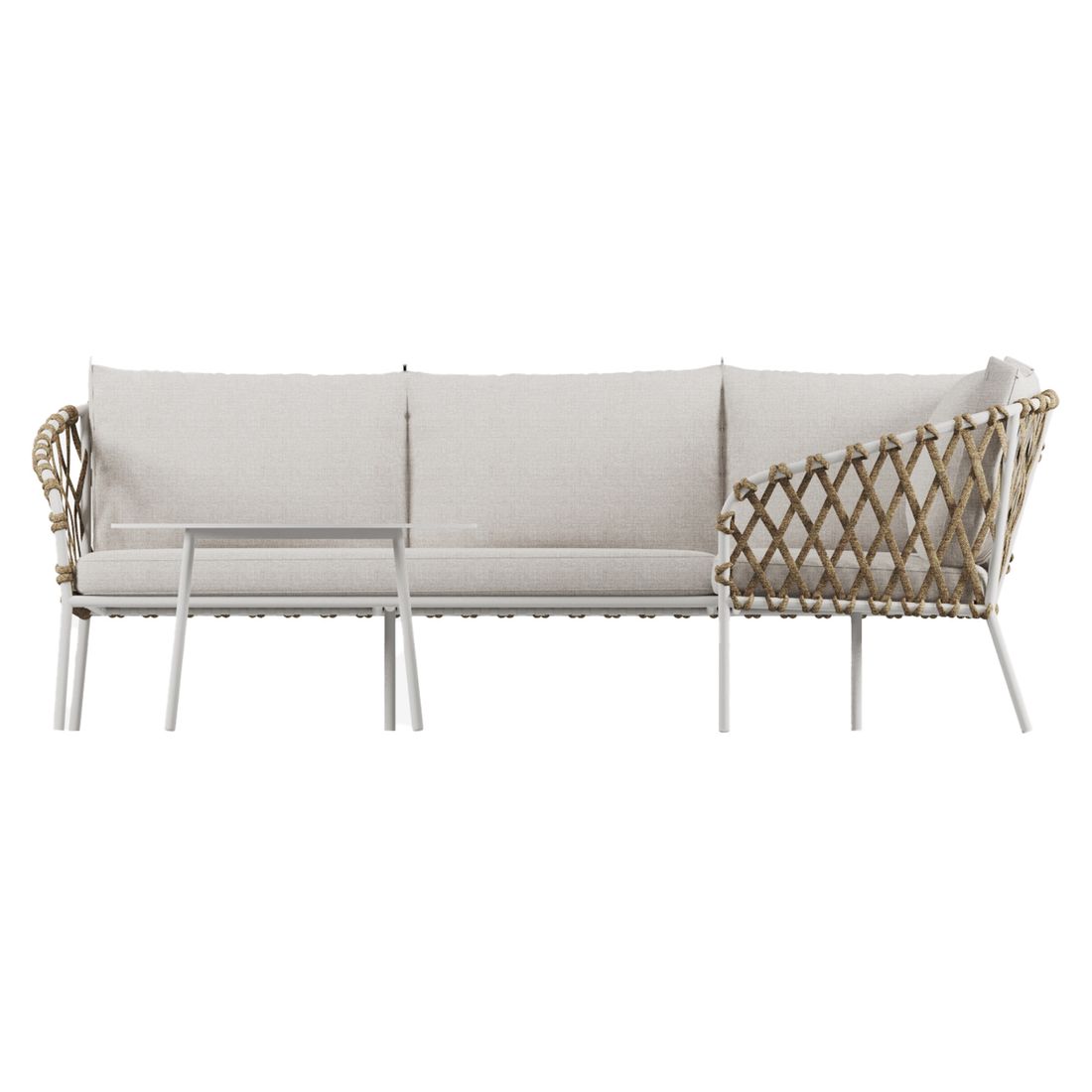 OUTLIV. Tanami Ecklounge inkl. Loungetisch Stahl/Rope/Olefin