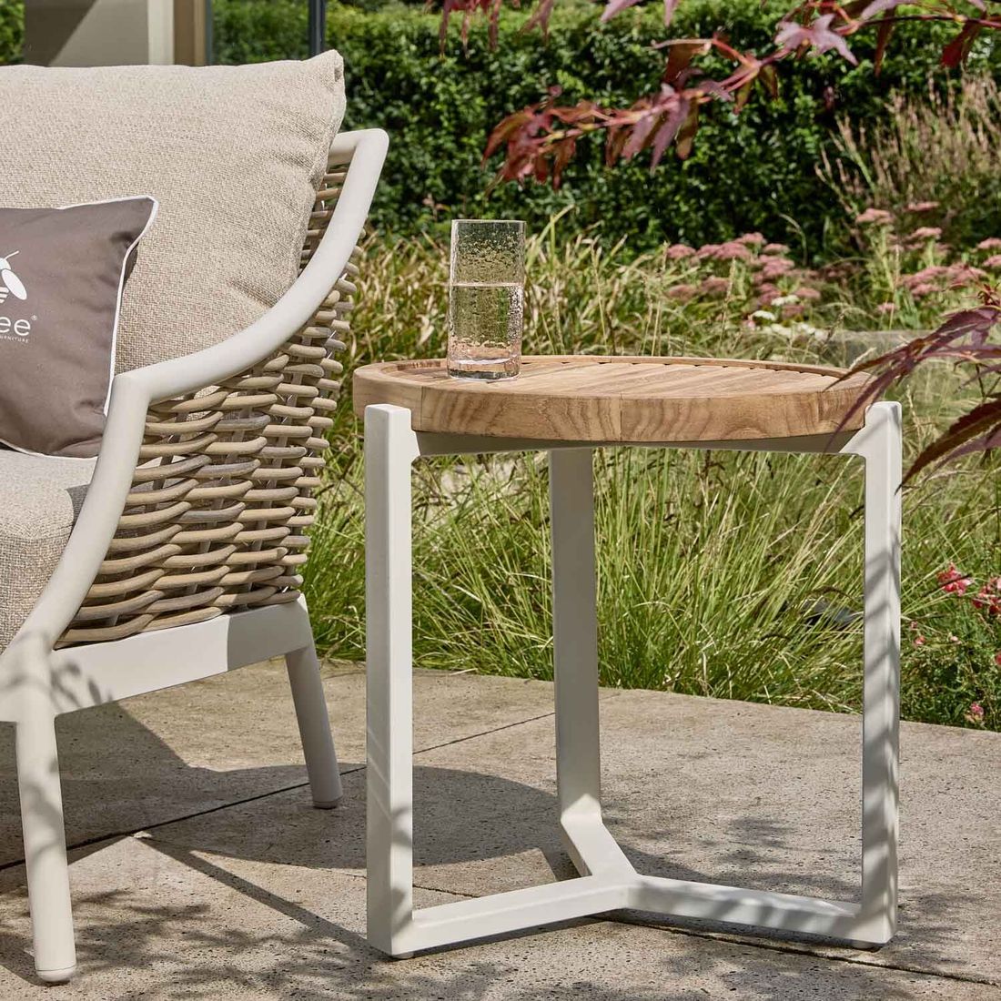 Apple Bee Milou Loungeset inkl. Loungetische Aluminium/Polyrattan/Bee Wett