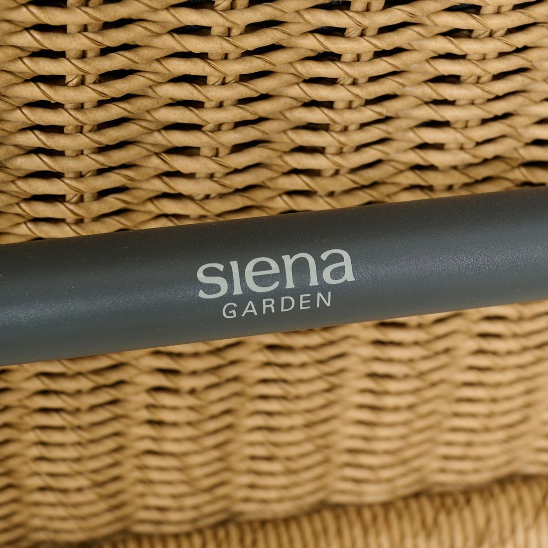 Siena Garden Roma Loungeset verstellbar inkl. Loungetisch Aluminium/Gardino-Geflecht