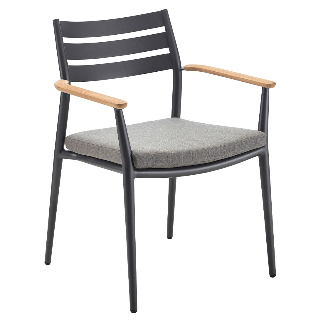 Solpuri Pia Stapelsessel Aluminium mit Sitzkissen