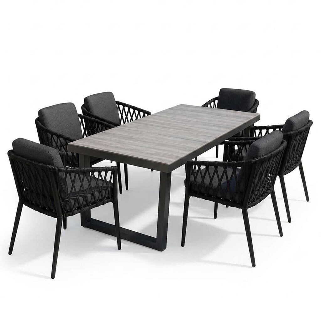 LC Garden Cairns Gartenmöbel-Set L (6 Plätze) Tisch 200x100cm