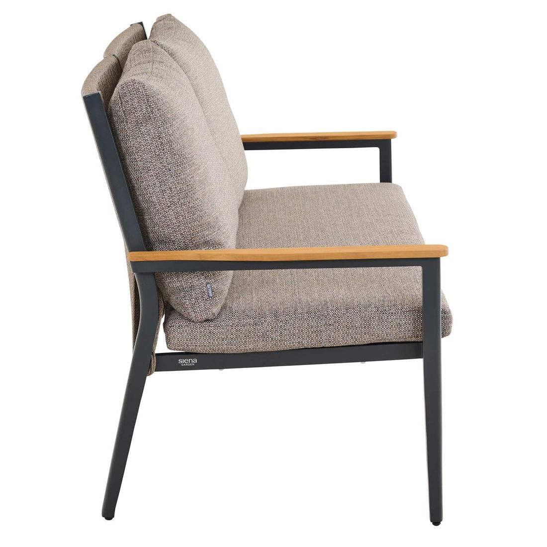 Siena Garden Liguria Diningsofa Aluminium/Gardino-Geflecht/Polyester