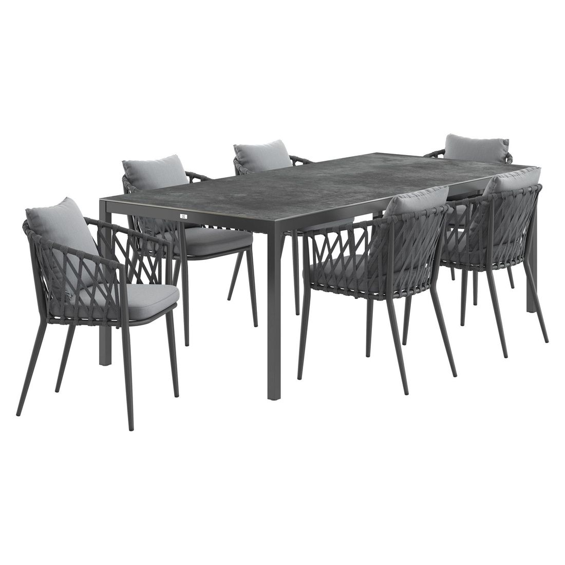 LC Garden Sunrepo Gartenmöbel-Set L (6 Plätze) mit OUTLIV. Tisch 220x100cm