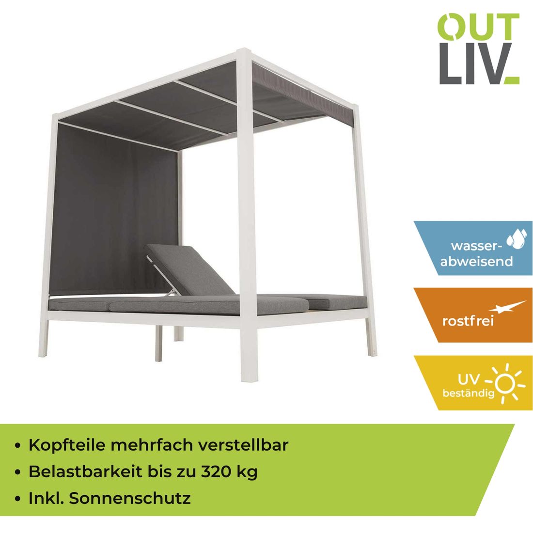 OUTLIV. Arezzo Daybed Aluminium/Olefin