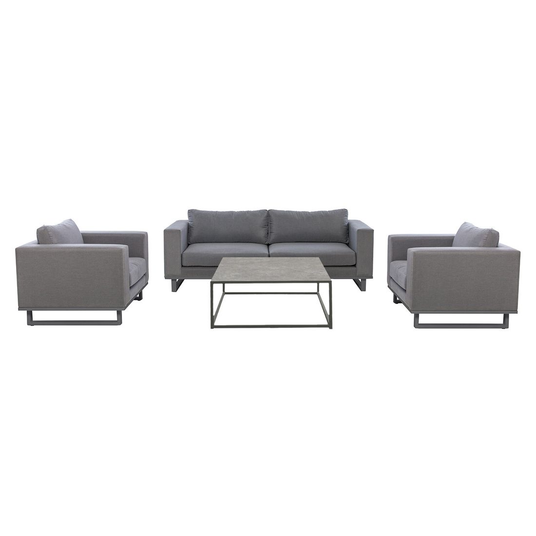 OUTLIV. Miami Loungeset inkl. Loungetisch Aluminium/Sunbrella