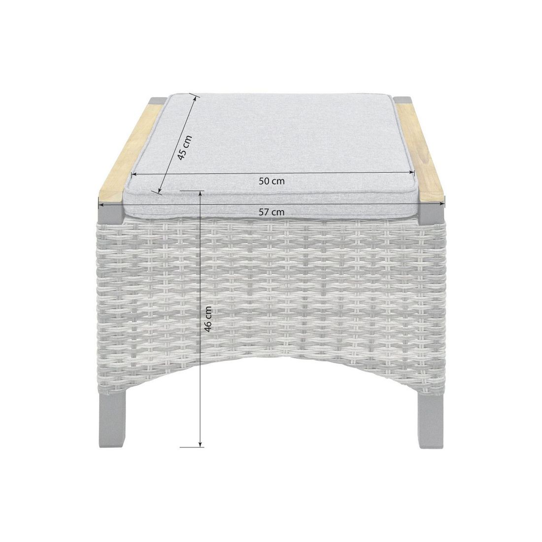 LC Garden Keramo Gartenmöbel-Set L (6 Plätze) Tisch 200/260x100cm