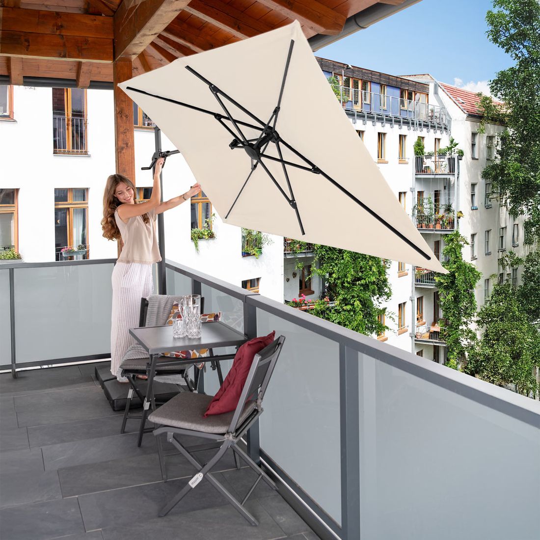 Doppler Active Green Edition Pendelschirm 240x135cm