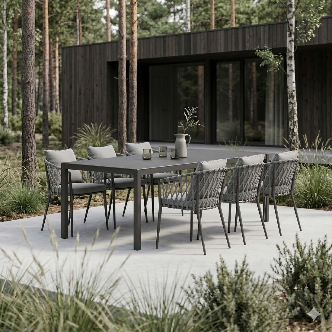 LC Garden Sunrepo Gartenmöbel-Set mit OUTLIV. Tisch