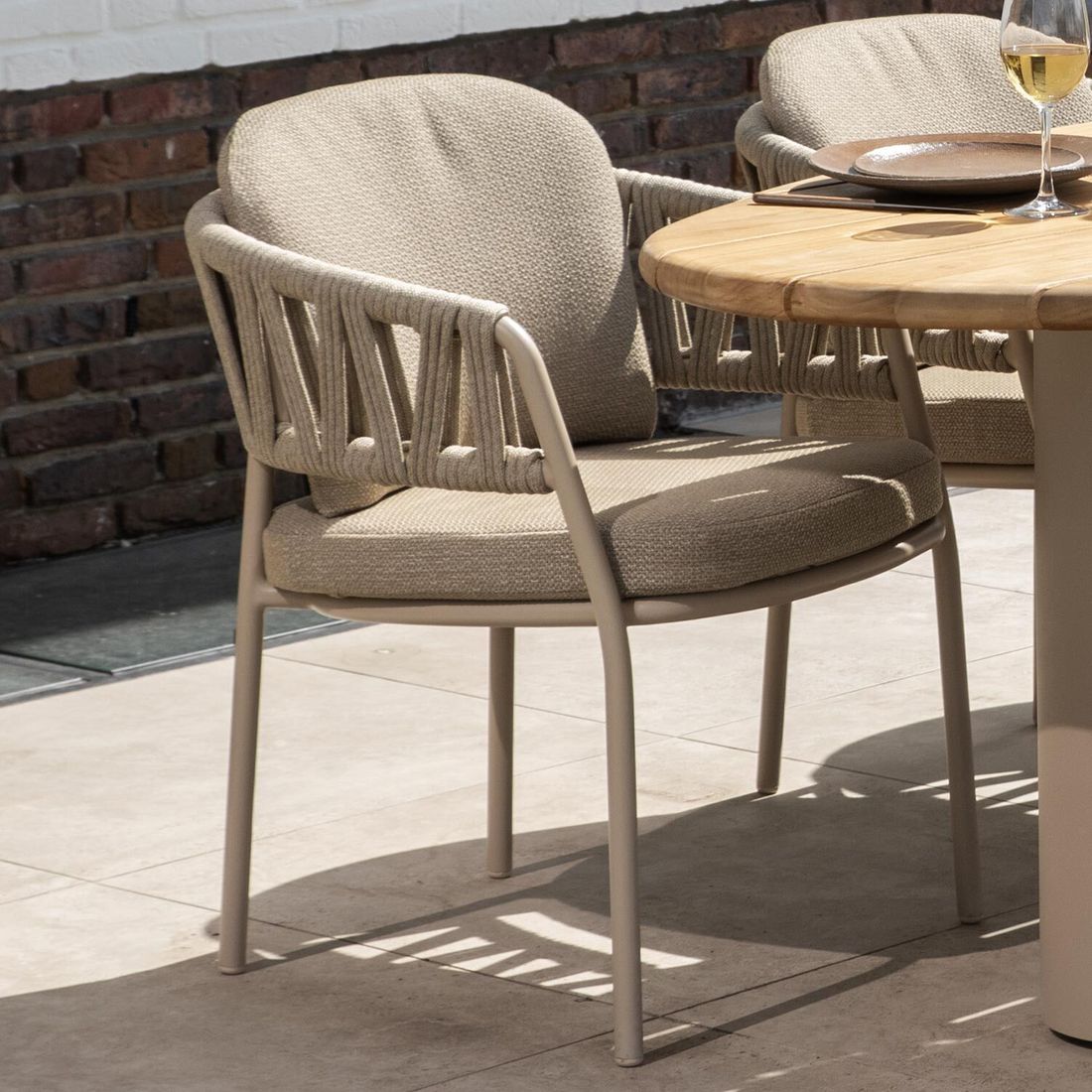 4Seasons Calma Gartensessel Aluminium mit Sitz- und Rückenkissen
