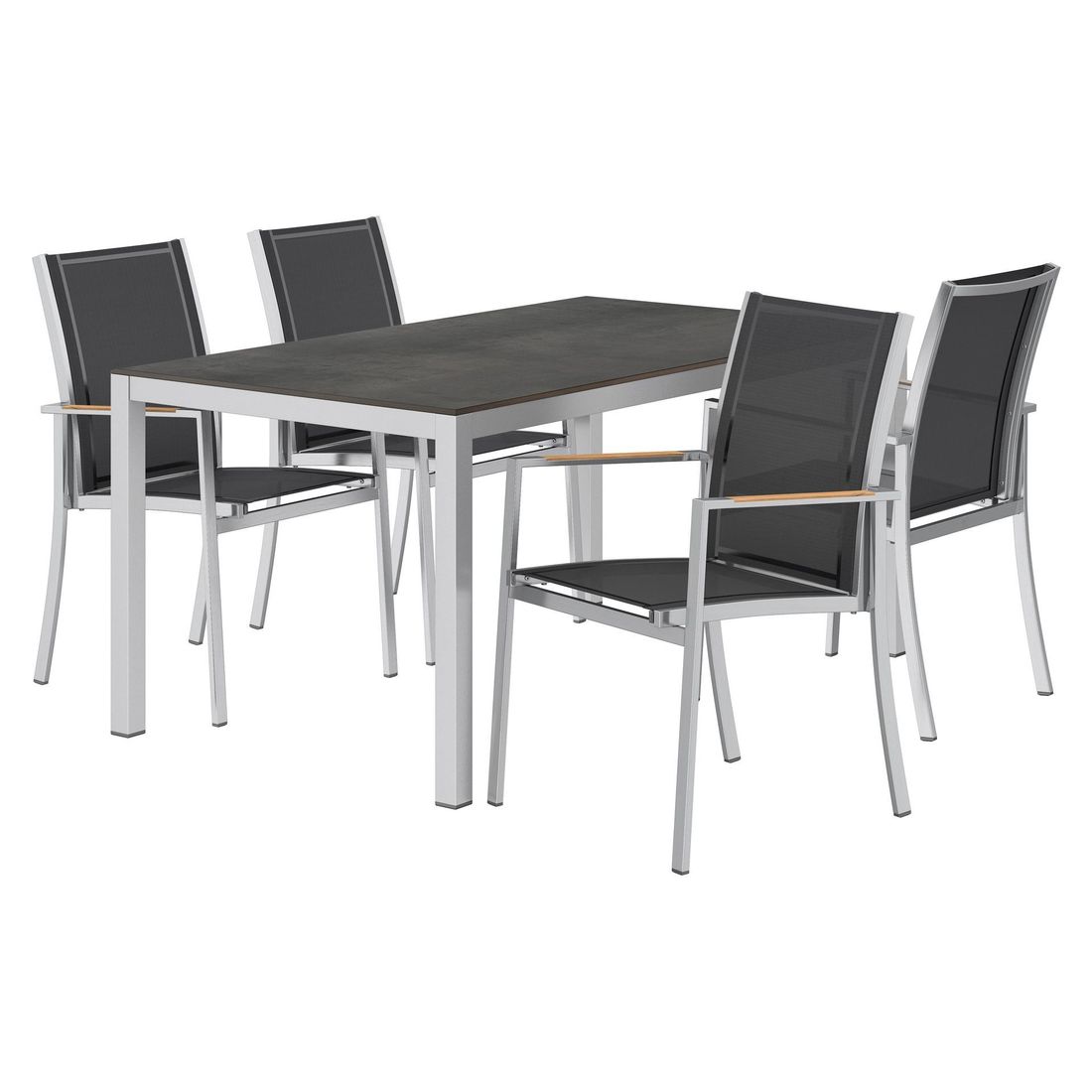 OUTLIV. Oviedo Gartenmöbel-Set M (4 Plätze) Tisch 160x90cm