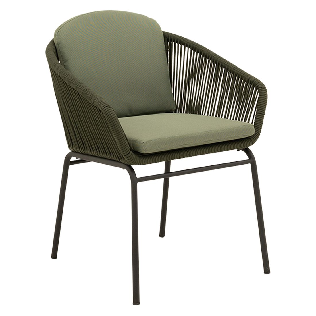 Cosmic Collection Rondo Gartensessel Stahl mit Sitz- und Rückenkissen