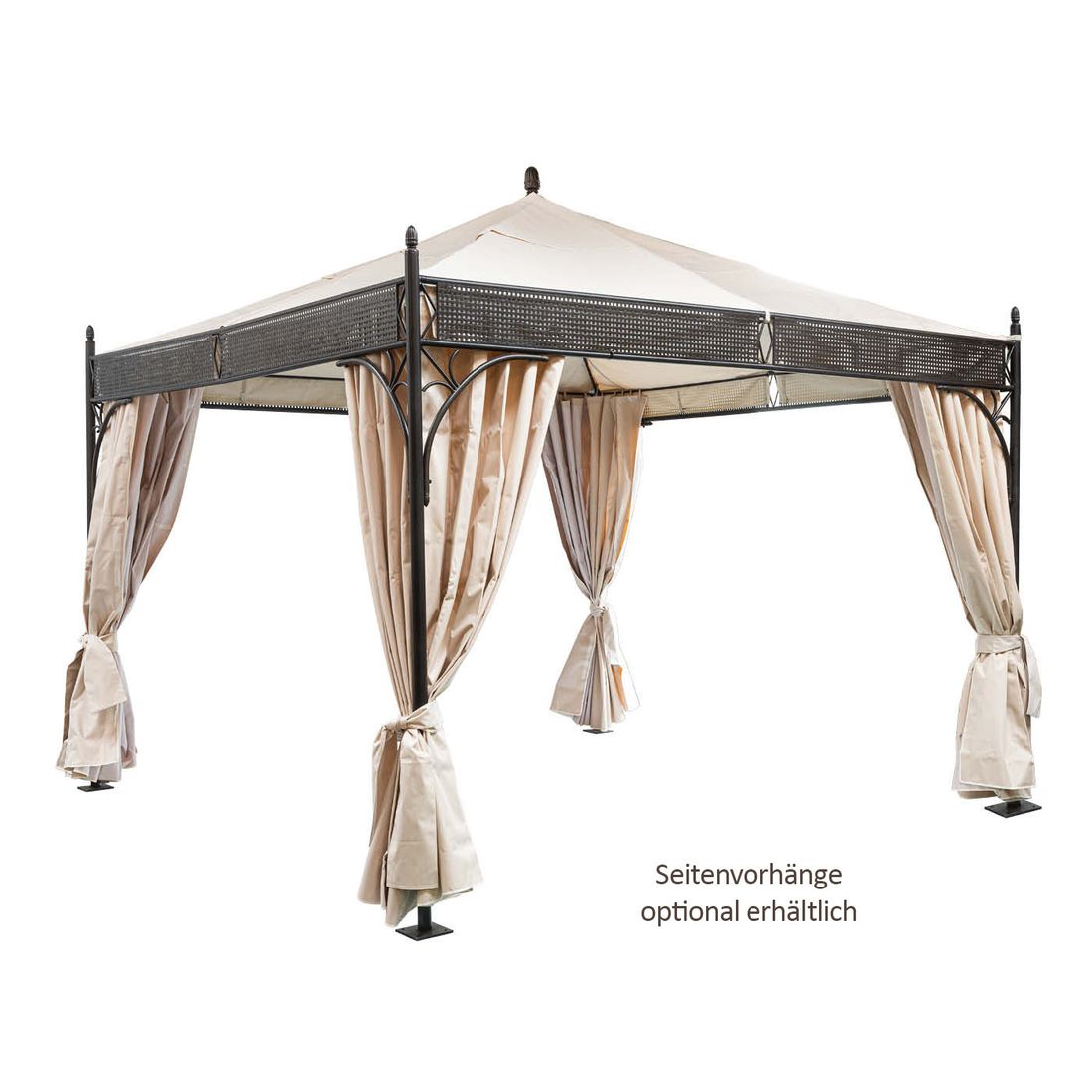 MBM Romeo Elegance Gartenpavillon 350x350x330cm Schmiedeeisen