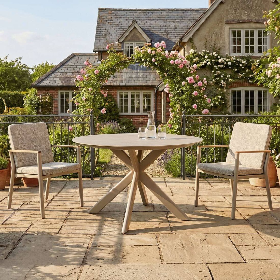 Zebra Glen Gartensessel Aluminium mit Sitz- und Rückenkissen