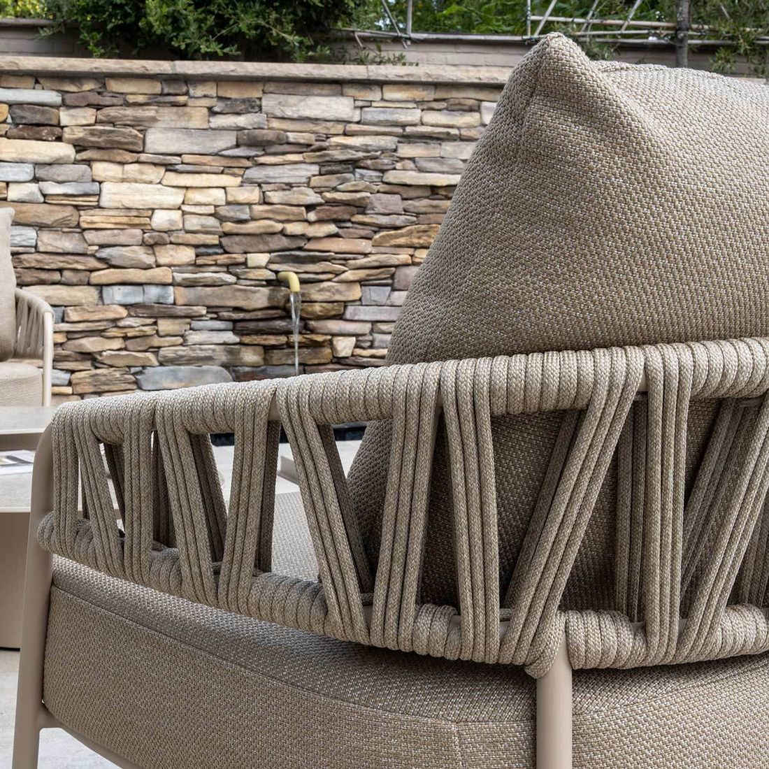 4Seasons Calma Loungesessel Aluminium/Rope/Olefin