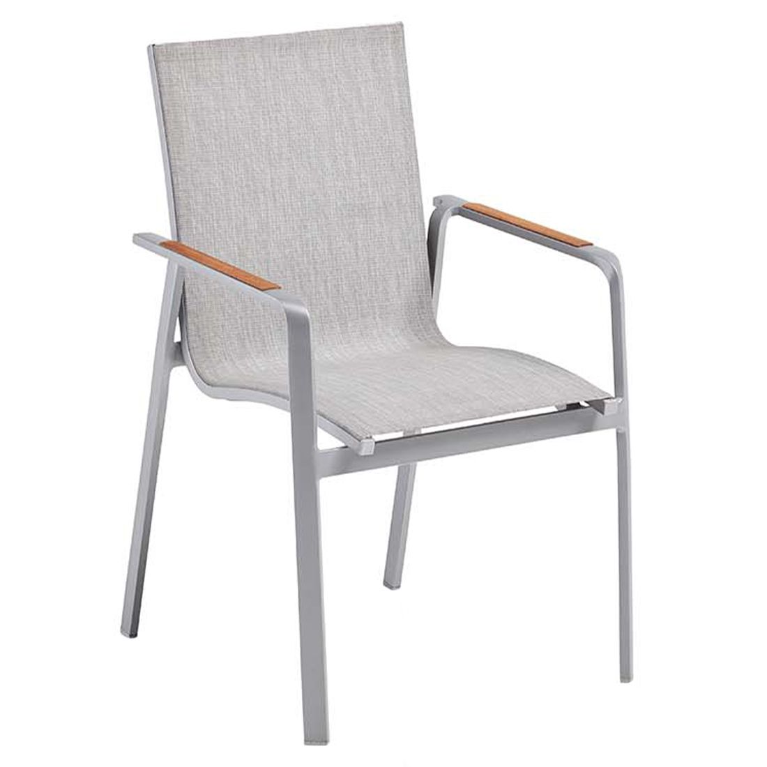 Kettler Diamond Stapelsessel Aluminium/Outdoorgewebe