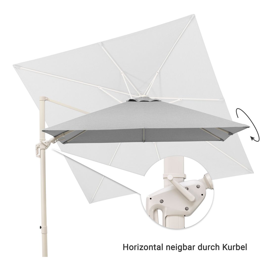 Schneider Rhodos Twist Comfy Ampelschirm 300x300cm