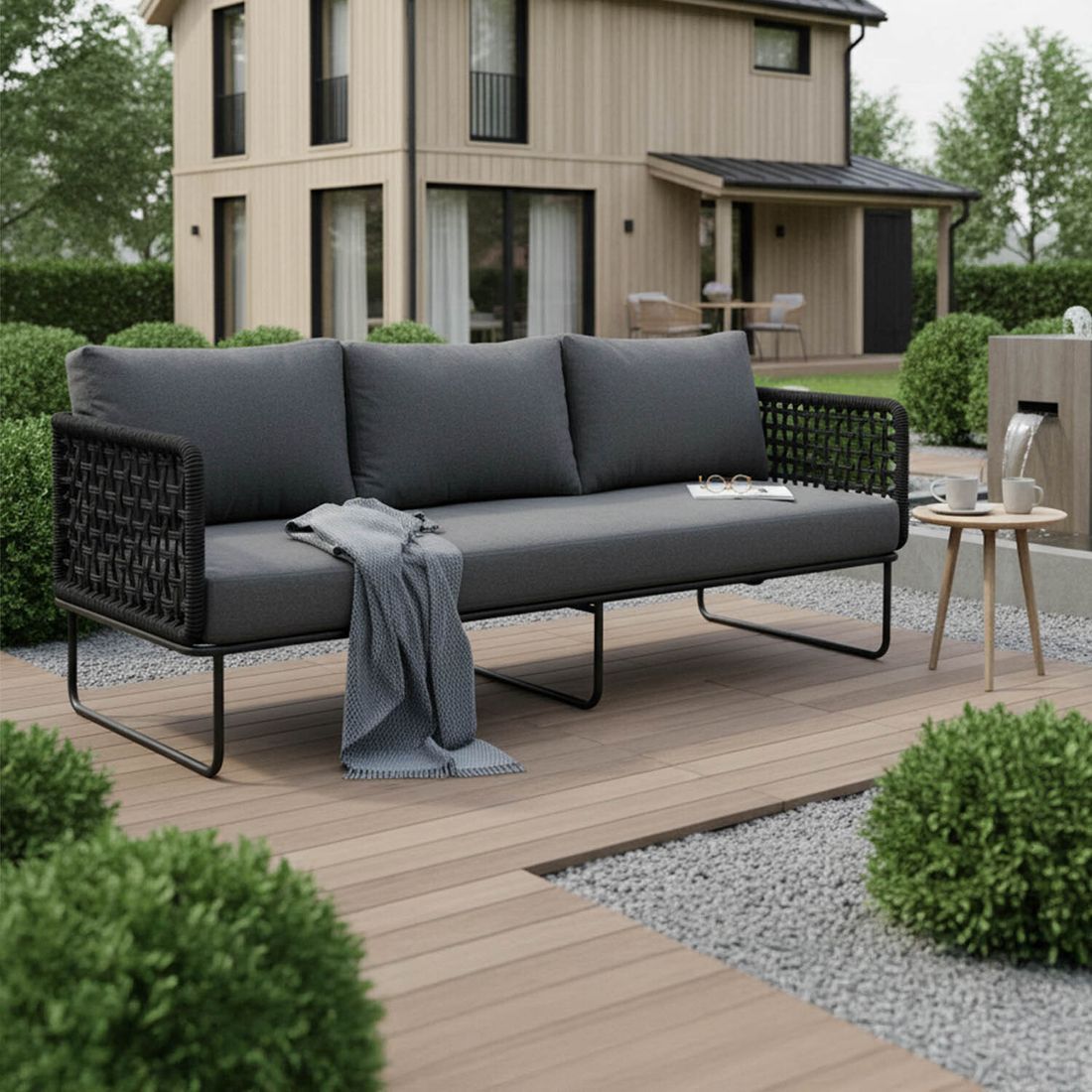 Cosmic Collection Tender Diningsofa Stahl/Rope/Olefin