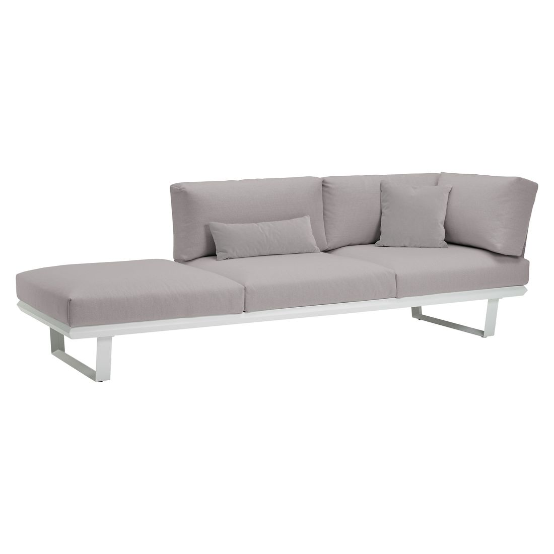 Solpuri Boom Diningsofa verstellbar Aluminium/Bombay