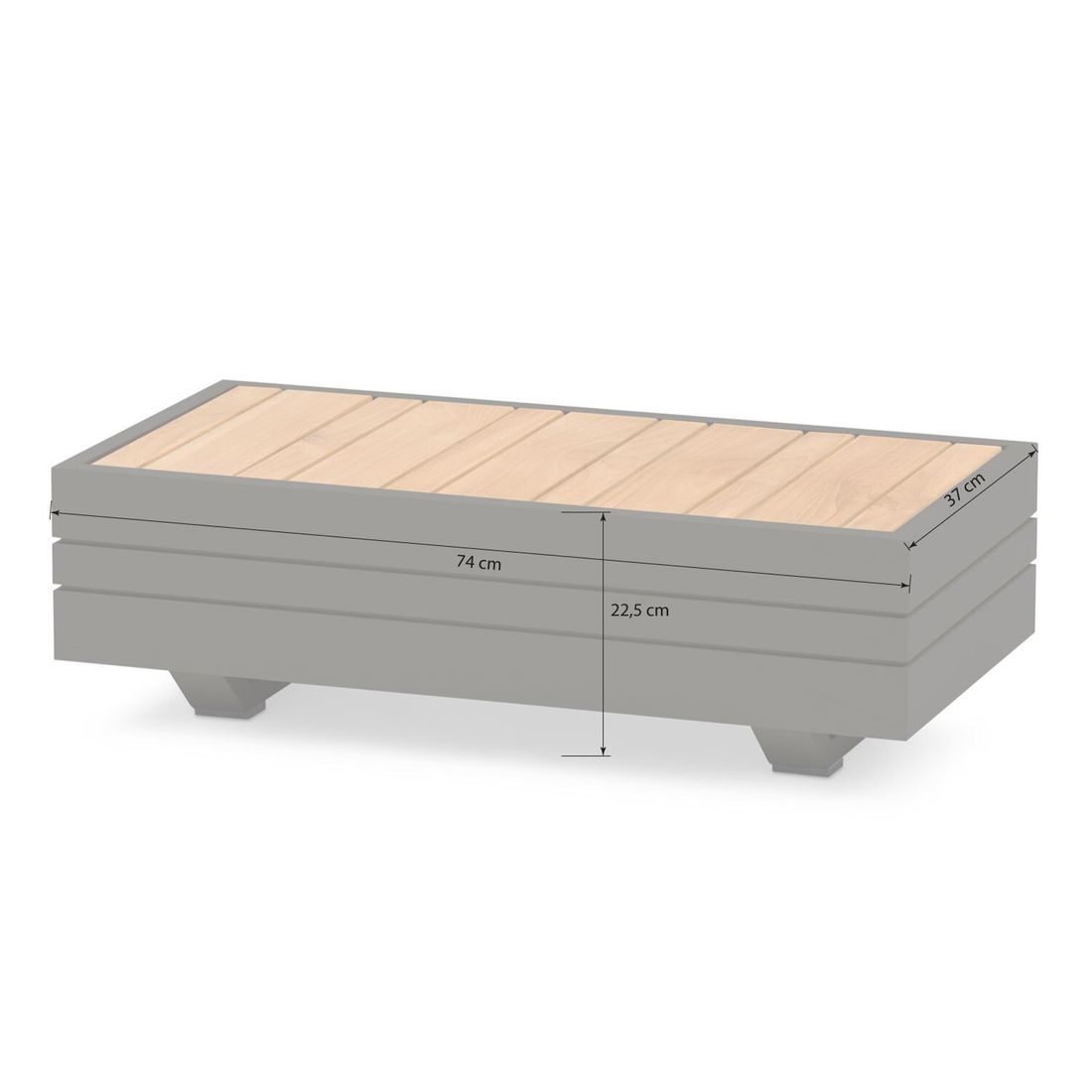 Zebra Cubo Neo Ecklounge inkl. Loungetische Aluminium/Sunproof