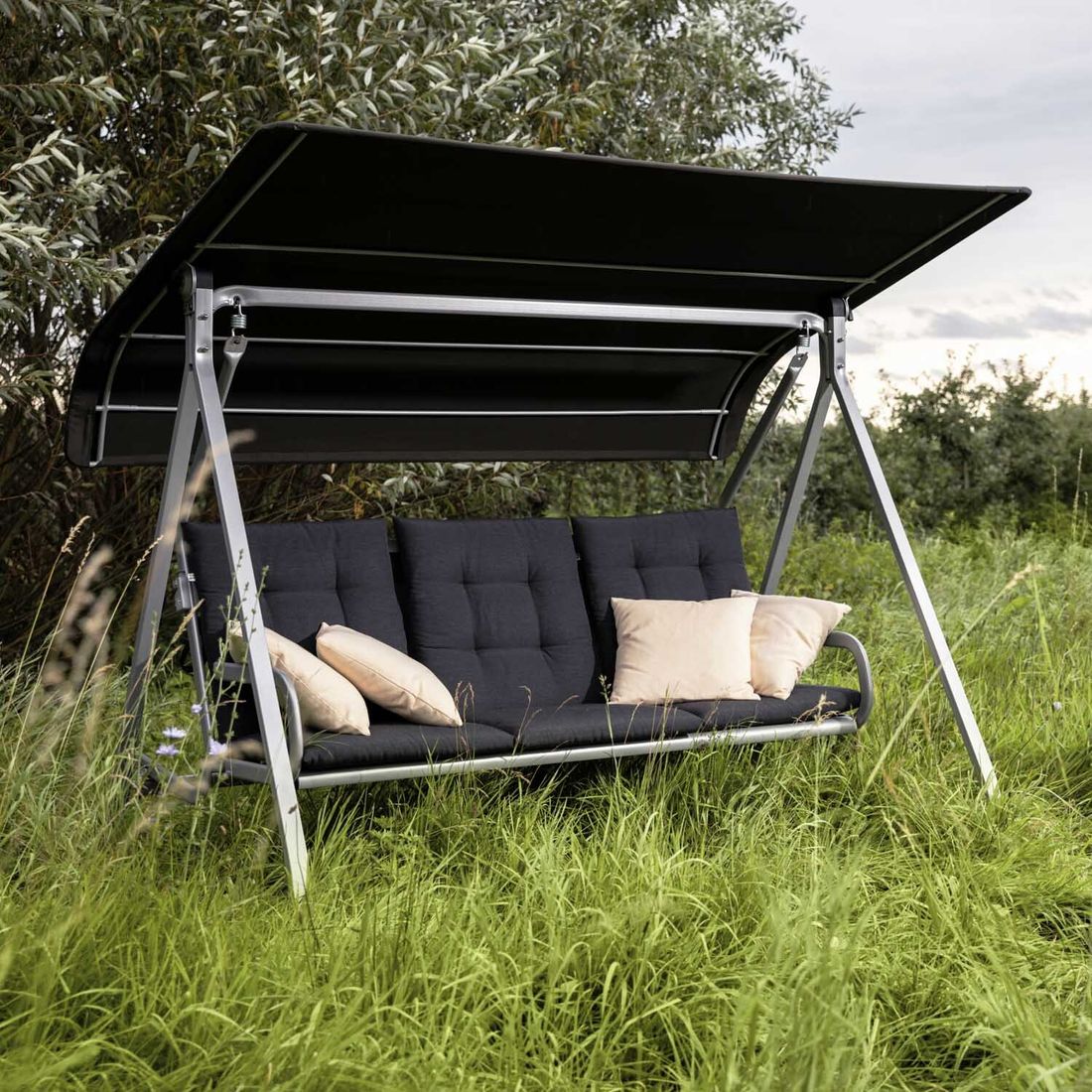 Kettler Paradiso Hollywoodschaukel inkl. Auflage Aluminium/Outdoorgewebe