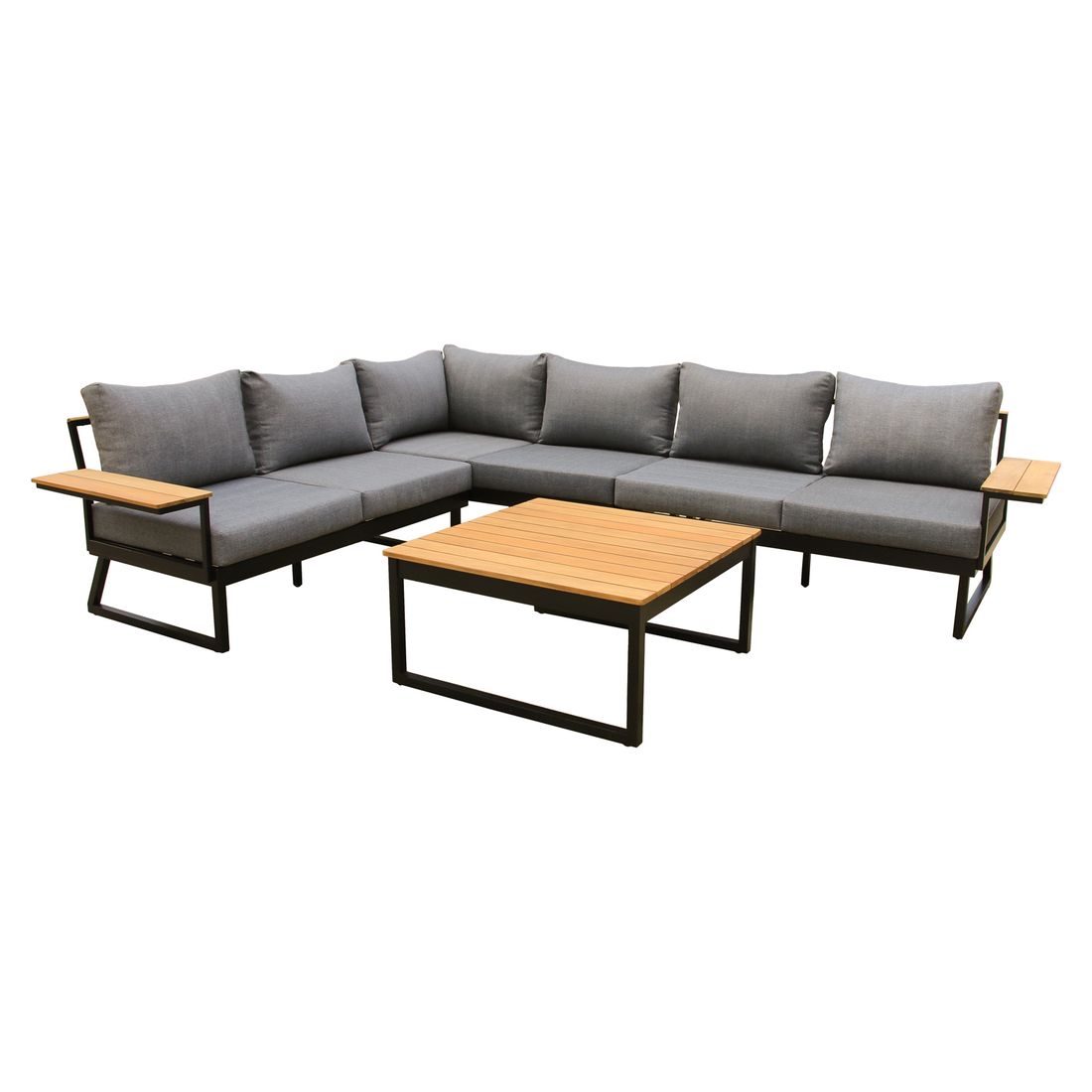OUTLIV. Nelly Ecklounge inkl. Loungetisch Aluminium/Spun Polyester