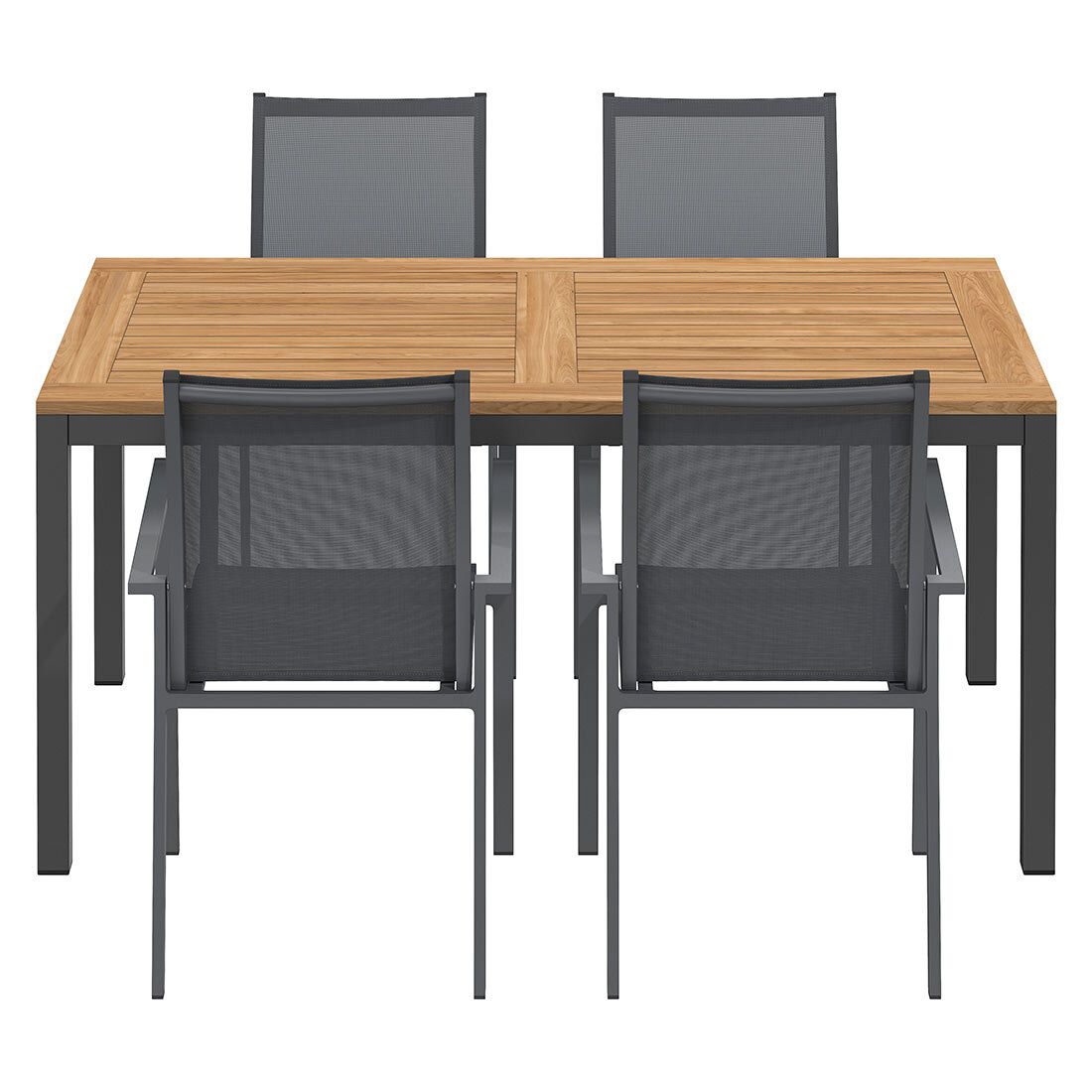OUTLIV. Kobe Gartenmöbel-Set M (4 Plätze) Tisch 160x90cm
