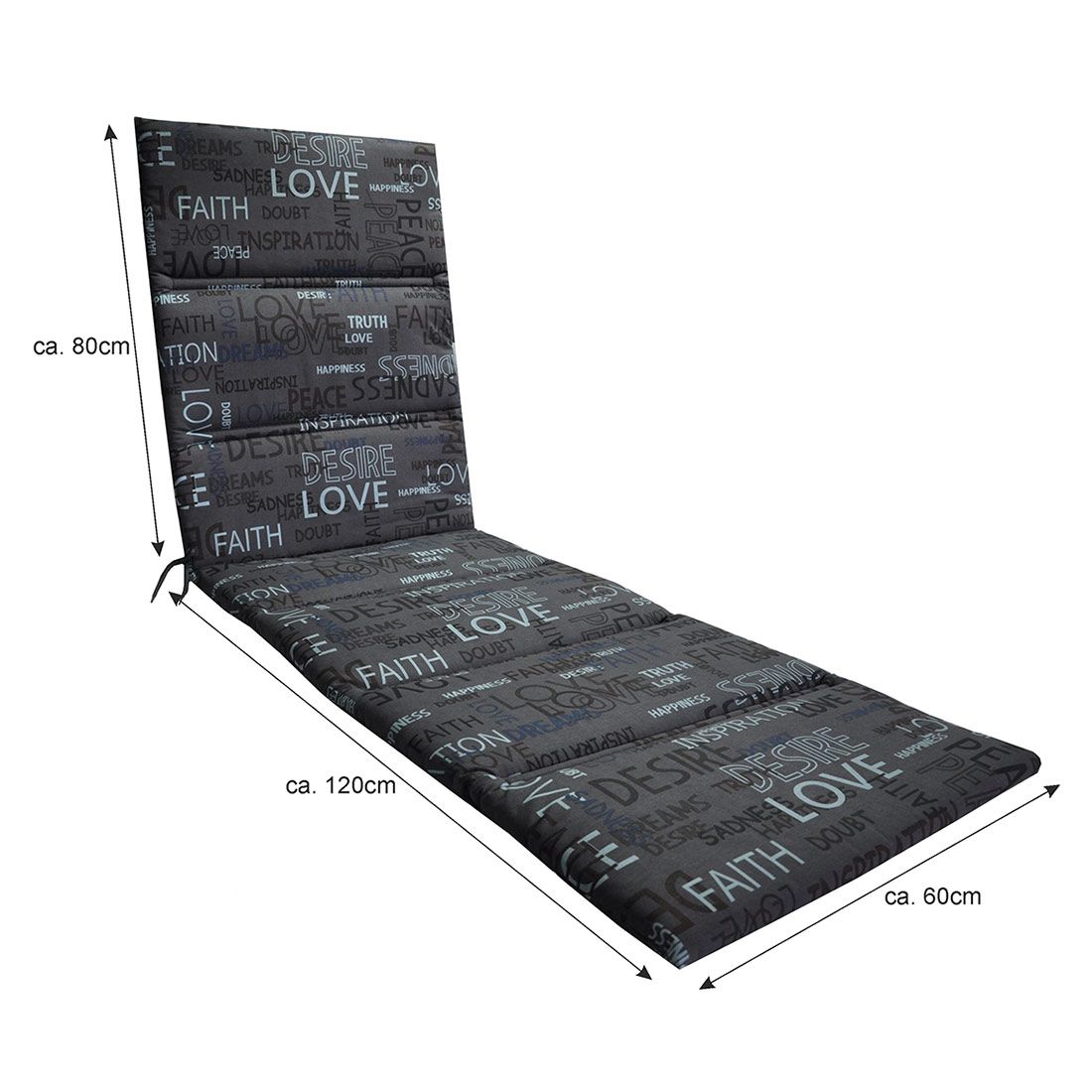OUTLIV. Universal Gartenliegenauflage 60x200cm Baumwolle