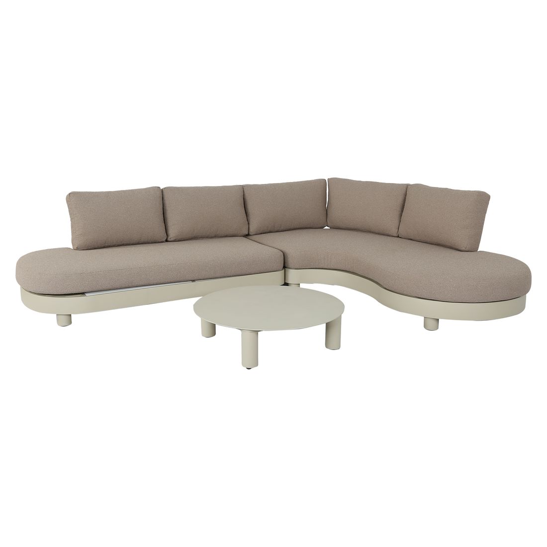 OUTLIV. Santa Barbara Ecklounge inkl. Loungetisch Aluminium/Olefin