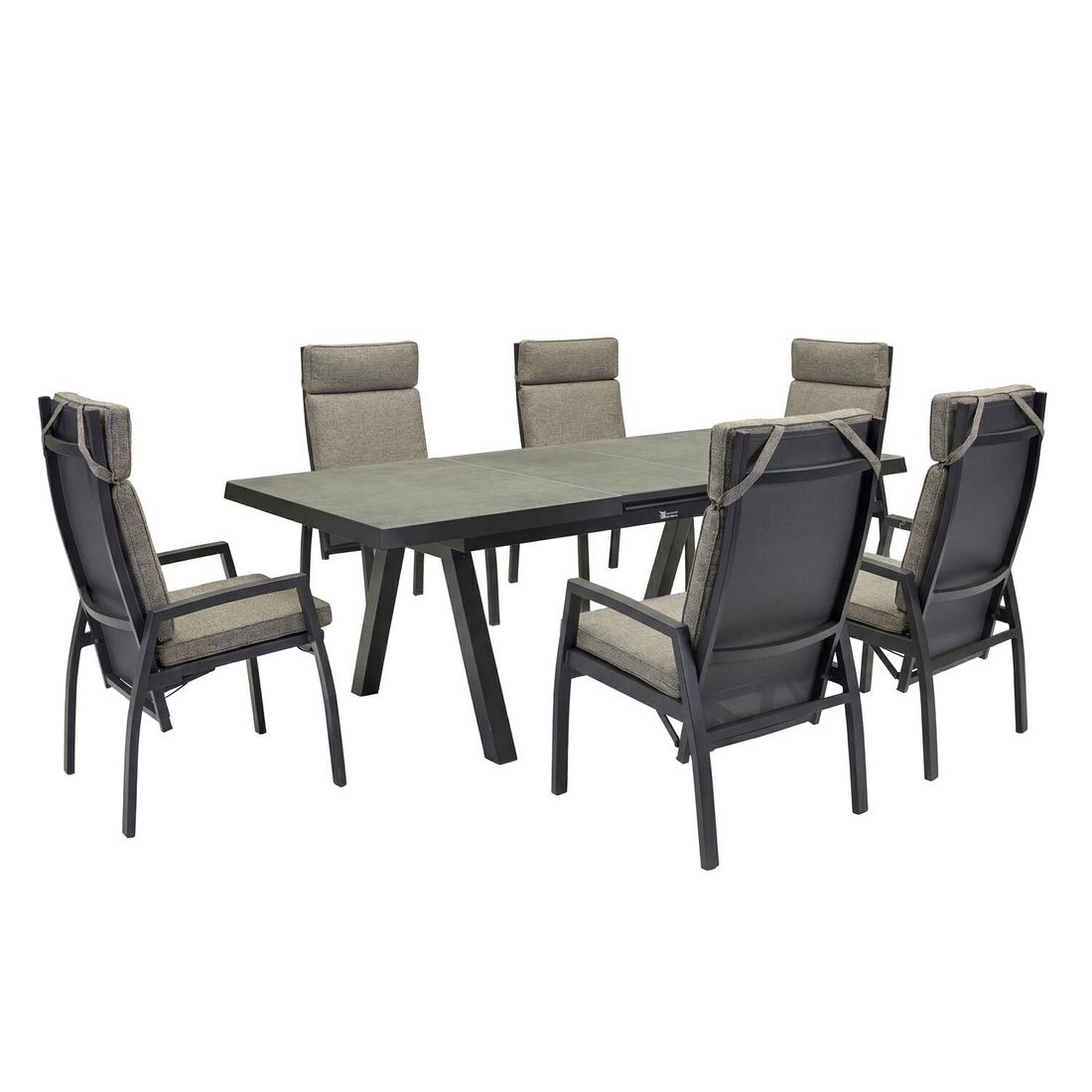 LC Garden Vivera-Stone Ausziehtisch Aluminium/Sinterstone