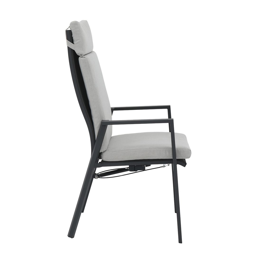 OUTLIV. Milano Gartensessel verstellbar Aluminium mit Sitz- und Rückenkissen