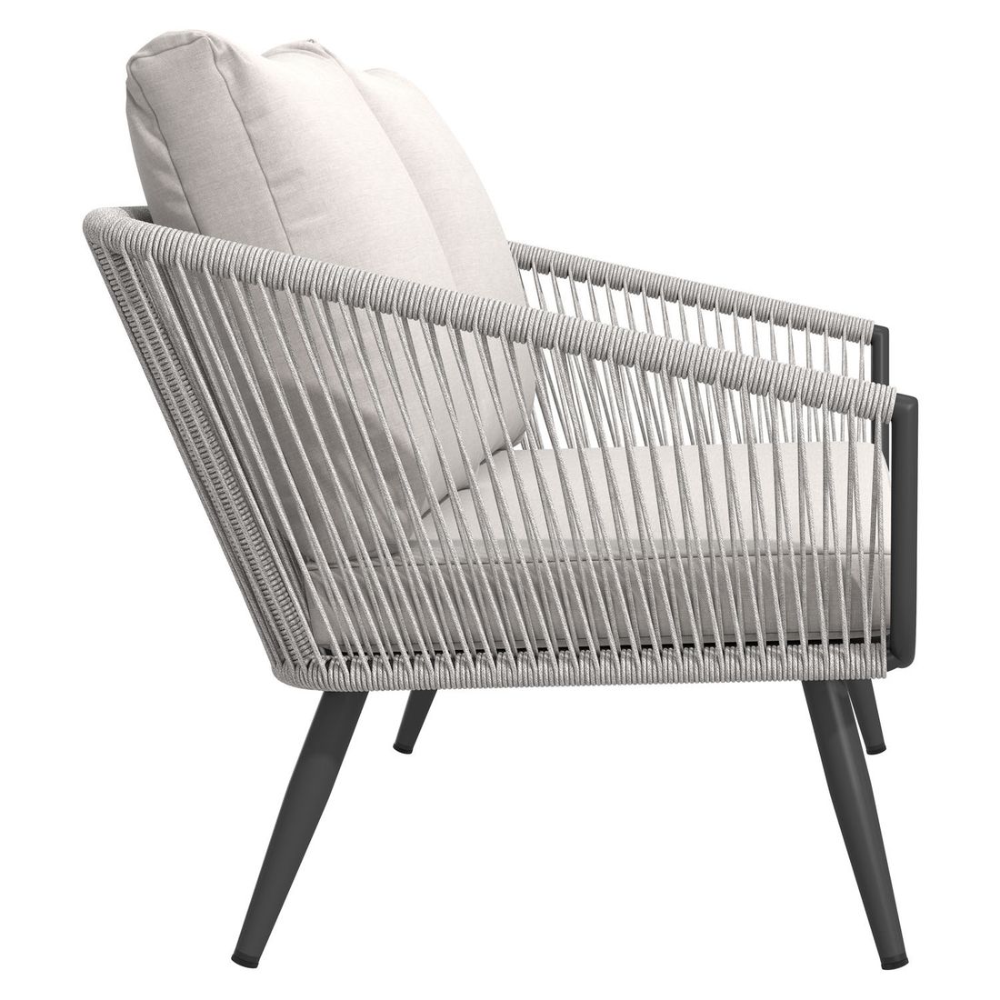OUTLIV. Alex Loungeset inkl. Loungetische Aluminium/Rope/Olefin