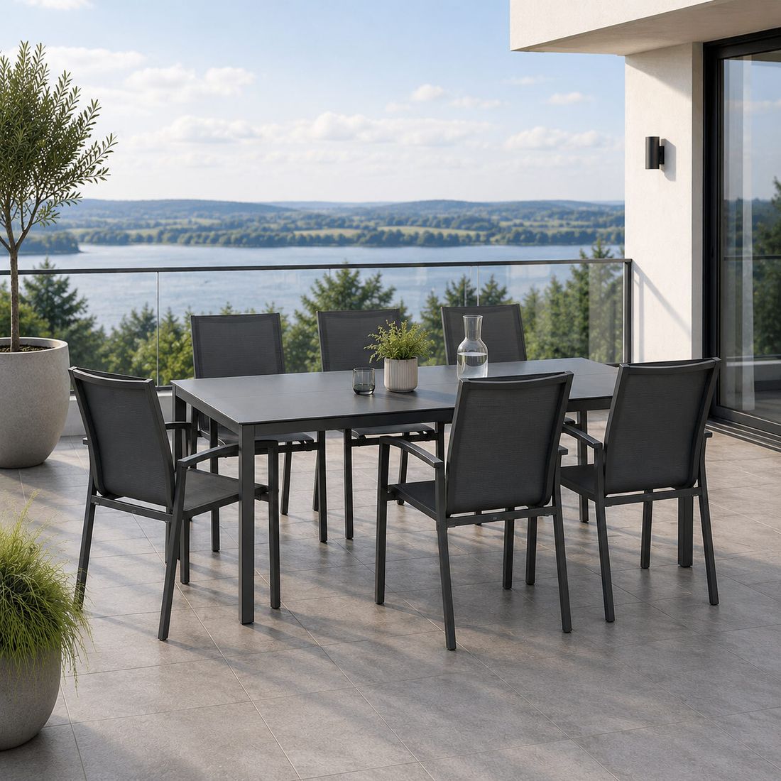 Stern New Top Gartenmöbel-Set L (6 Plätze) mit OUTLIV. Tisch 220x100cm