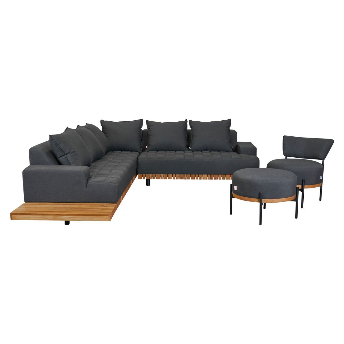 LC Garden Sunbay Loungehocker Aluminium/Sunbrella