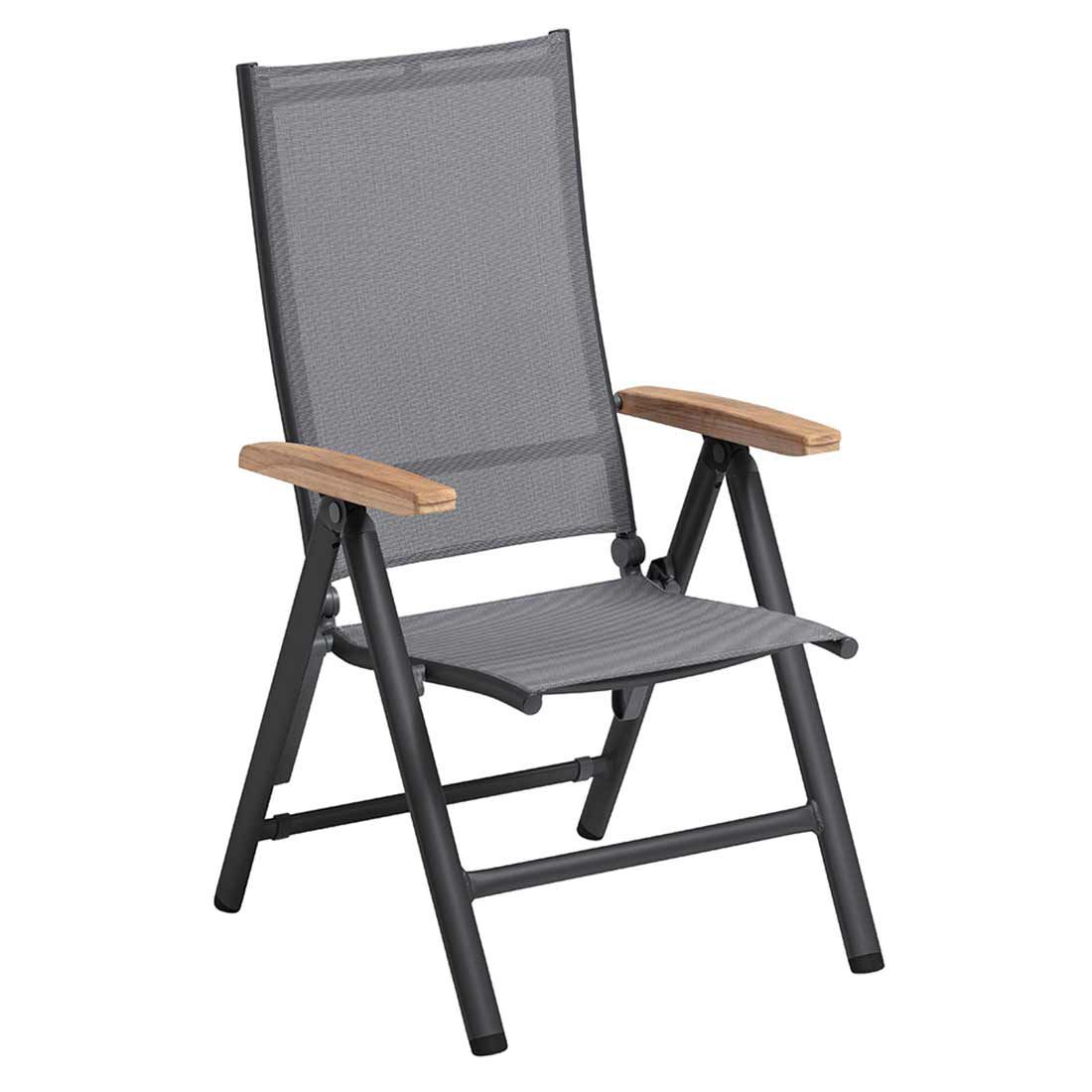 Kettler Cirrus Gartenmöbel-Set M (4 Plätze) verstellbar mit OUTLIV. Tisch 160x100 cm