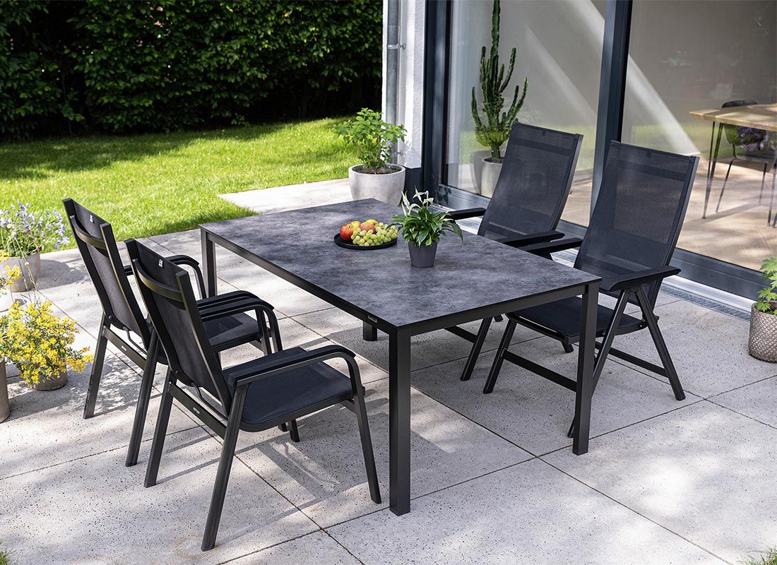 Kettler Basic+ Premium Stapelsessel Aluminium/Textilene