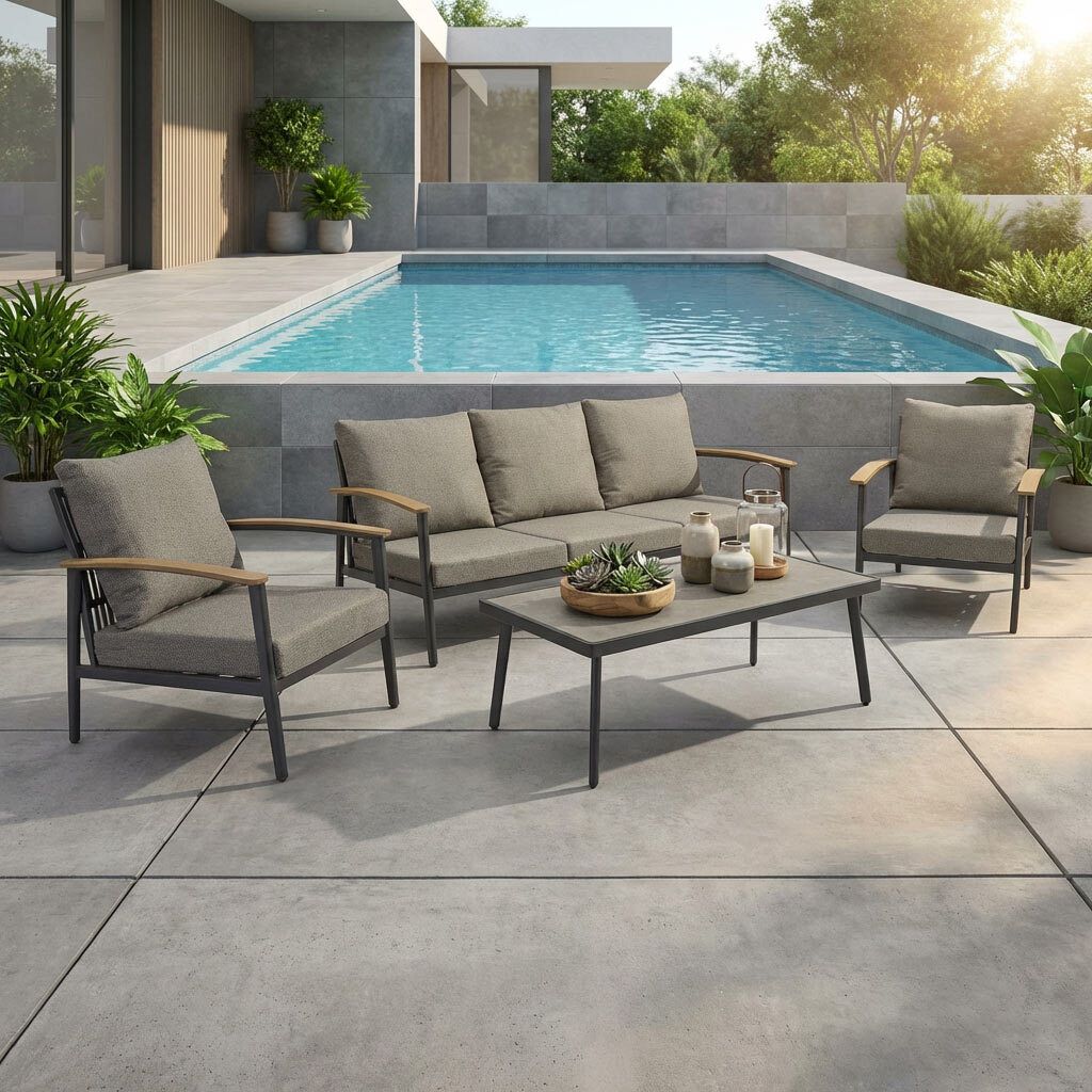 LC Garden Avento Loungeset inkl. Loungetisch Aluminium/Rope/Polyester