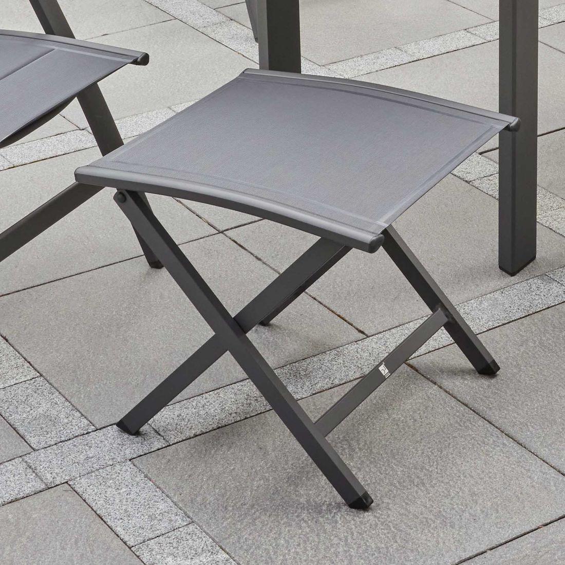 LC Garden Unicamo Gartenhocker Aluminium/Textilene