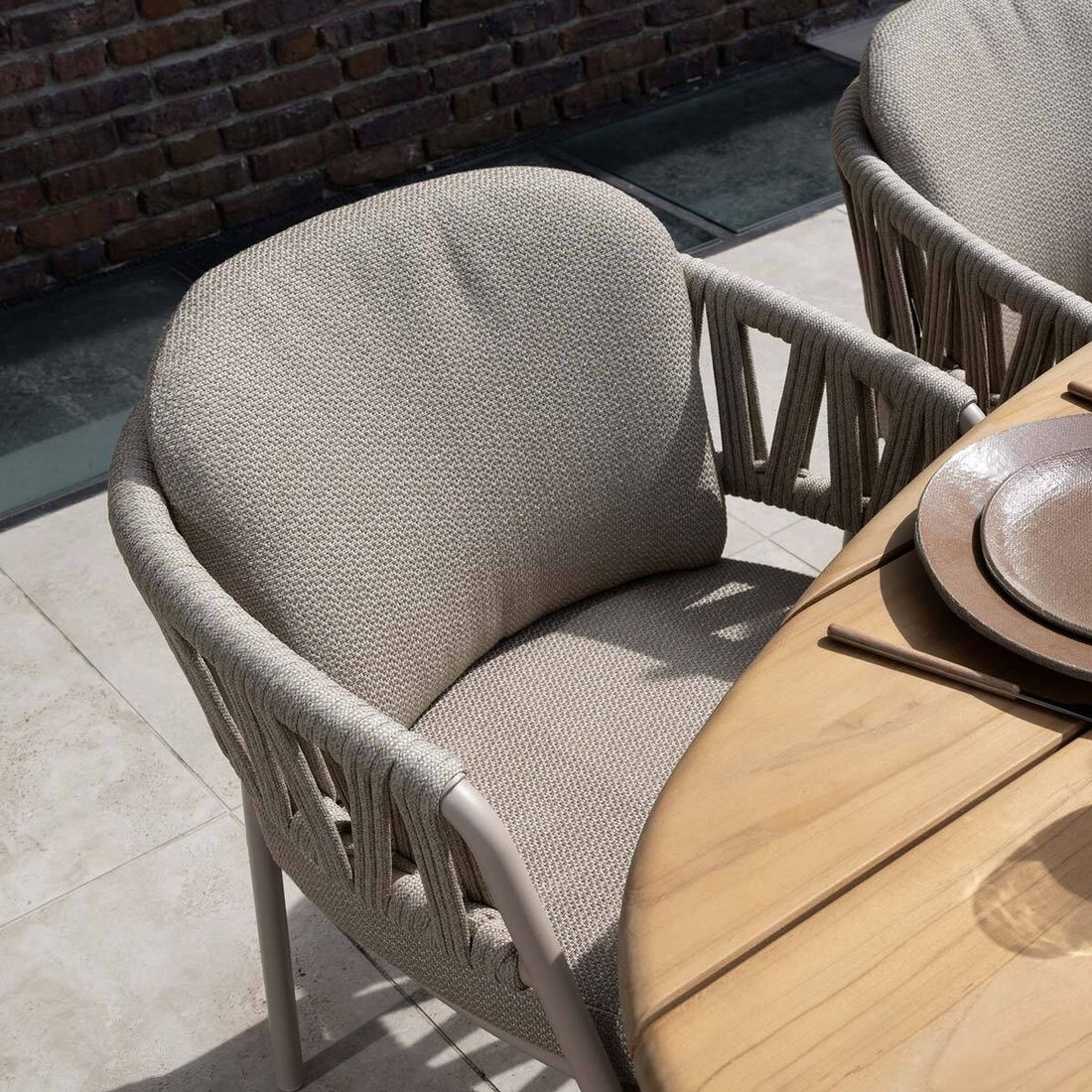 4Seasons Calma Gartensessel Aluminium mit Sitz- und Rückenkissen