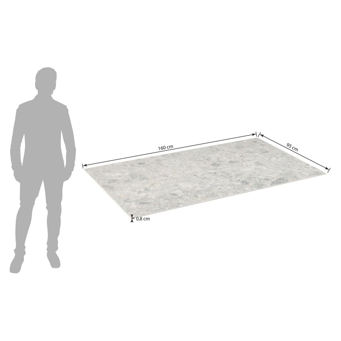 Kettler Gartentisch-Platte Dekton
