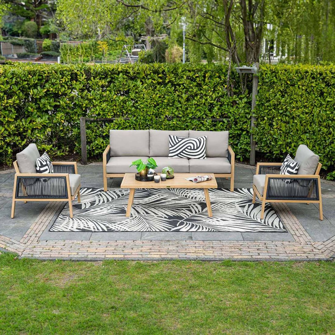 Garden Impressions Decala Loungeset inkl. Loungetisch Aluminium/Rope/Polyester