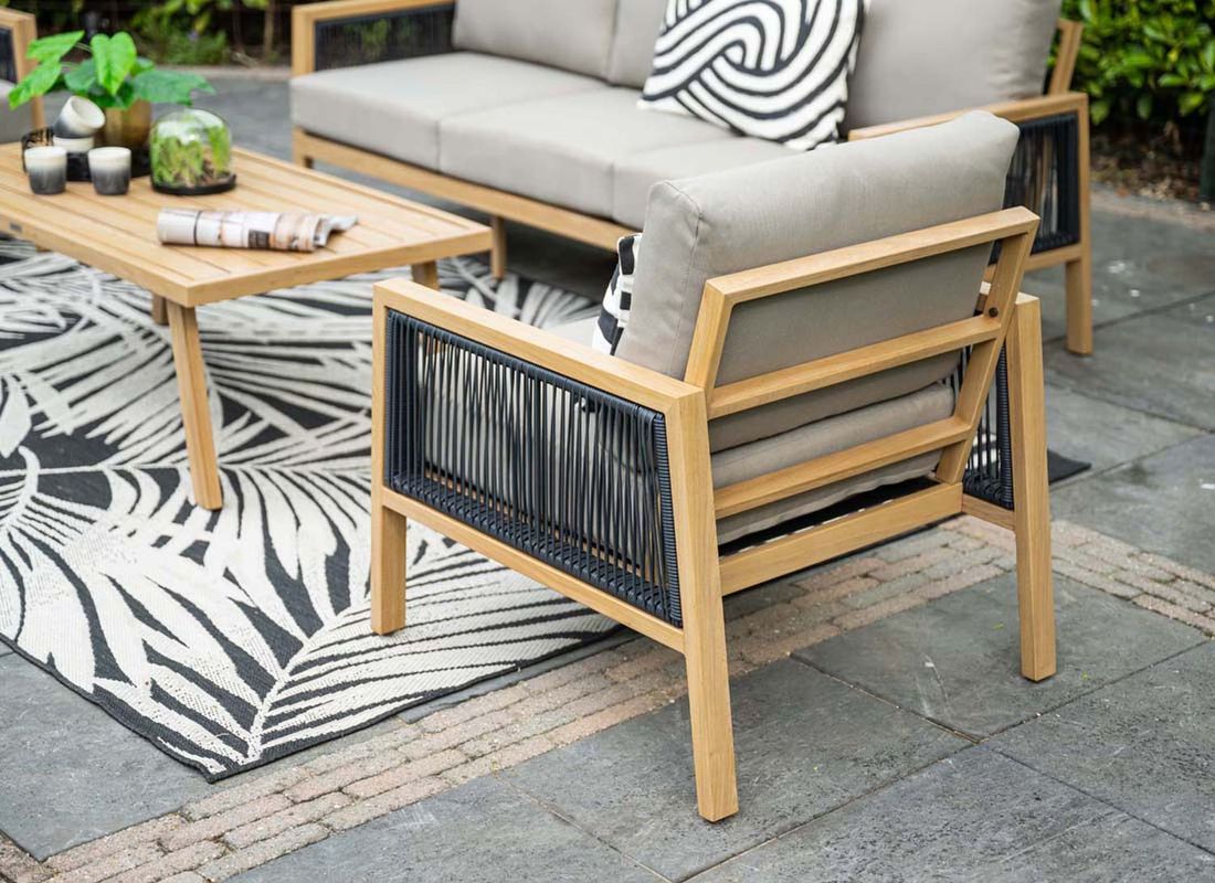 Garden Impressions Decala Loungeset inkl. Loungetisch Aluminium/Rope/Polyester