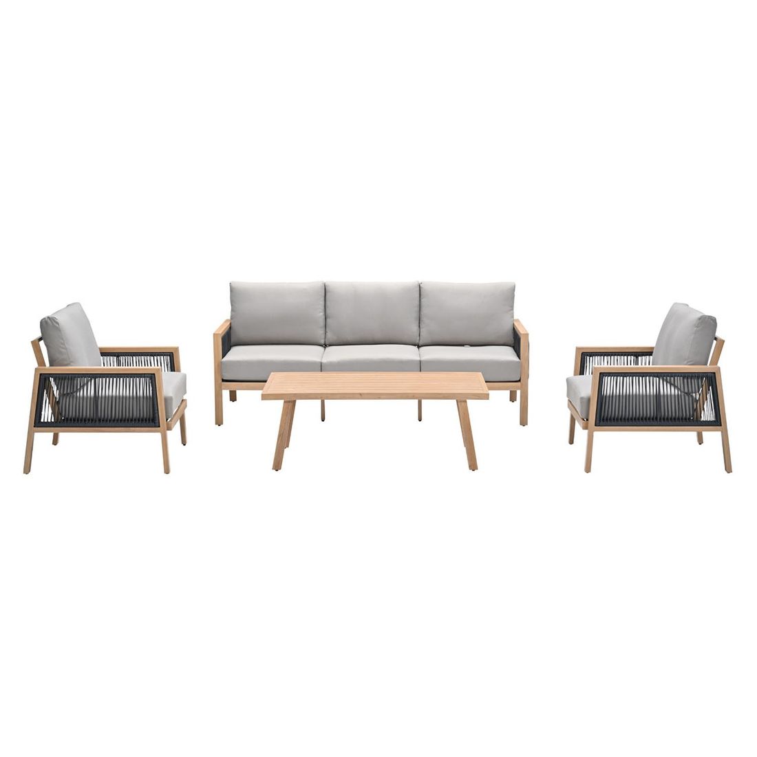 Garden Impressions Decala Loungeset inkl. Loungetisch Aluminium/Rope/Polyester