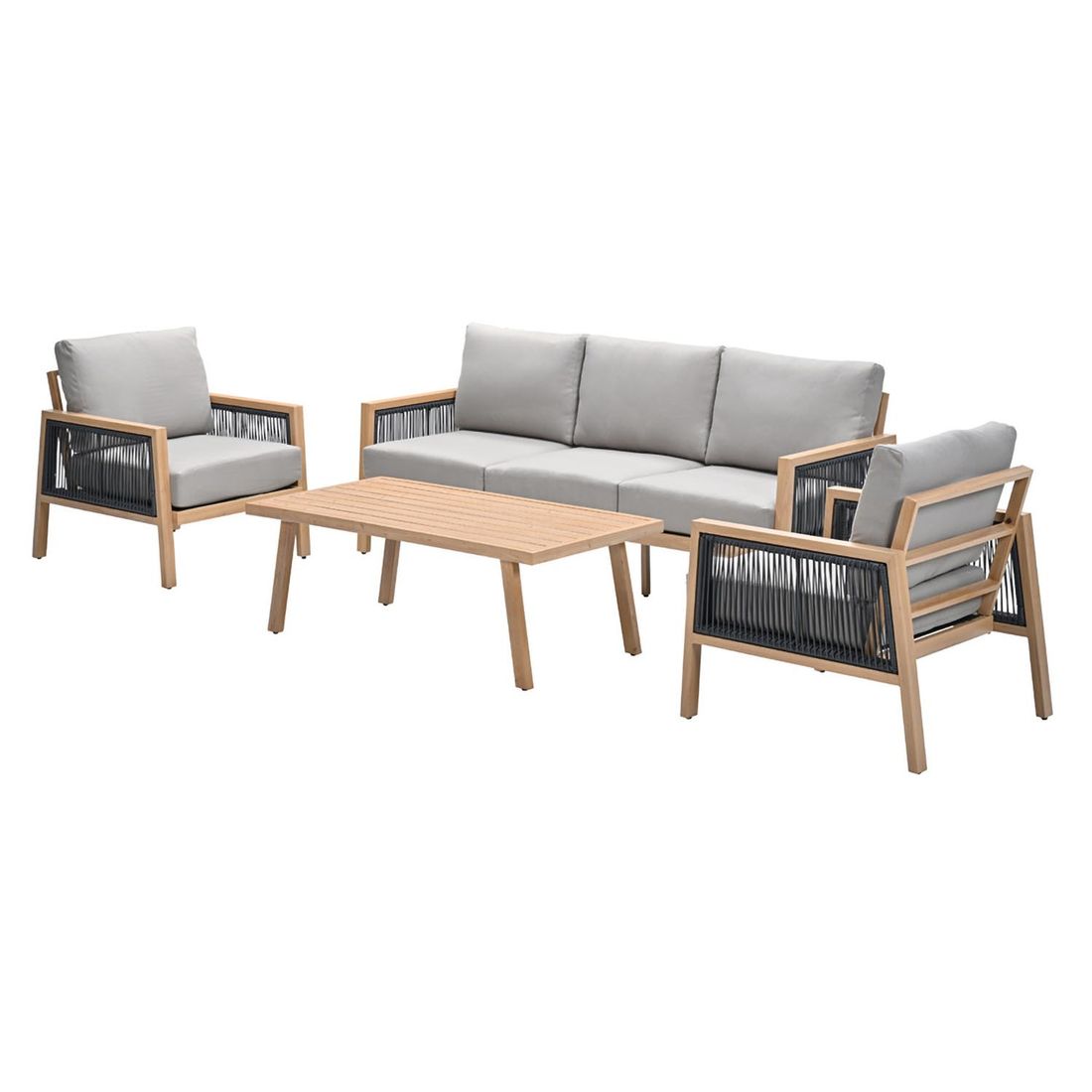 Garden Impressions Decala Loungeset inkl. Loungetisch Aluminium/Rope/Polyester